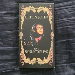 1992 ELTON JOHN:LIVE WORLD TOUR '92 A-Vision50358 VHS tape Stereo Tested  works